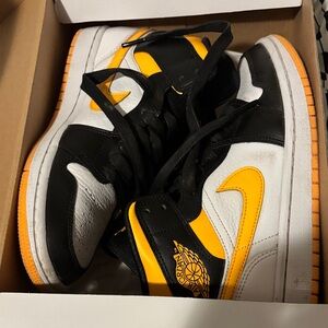 Jordan Air Mid SE in White, Orange, and Black